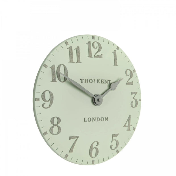 Thomas Kent 12” Arabic Wall Clock Pearl Green - PRE ORDER FOUR WEEK DELIVERY - ClocksClocks - Lulu Loves Home
