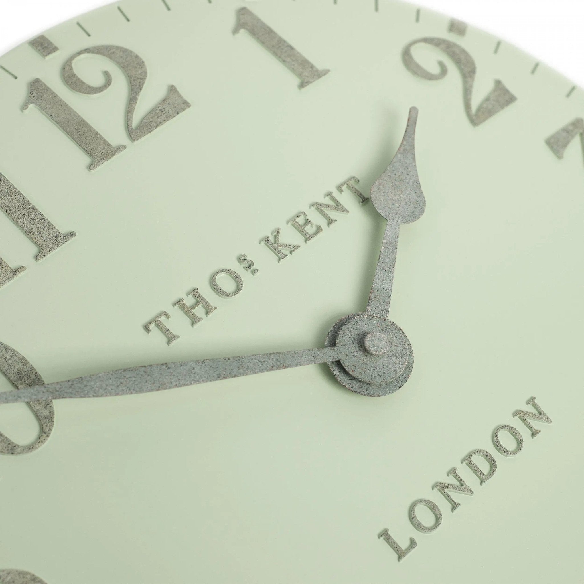 Thomas Kent 12” Arabic Wall Clock Pearl Green - PRE ORDER FOUR WEEK DELIVERY - ClocksClocks - Lulu Loves Home