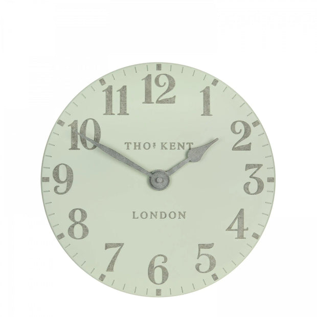 Thomas Kent 12” Arabic Wall Clock Pearl Green - PRE ORDER FOUR WEEK DELIVERY - ClocksClocks - Lulu Loves Home