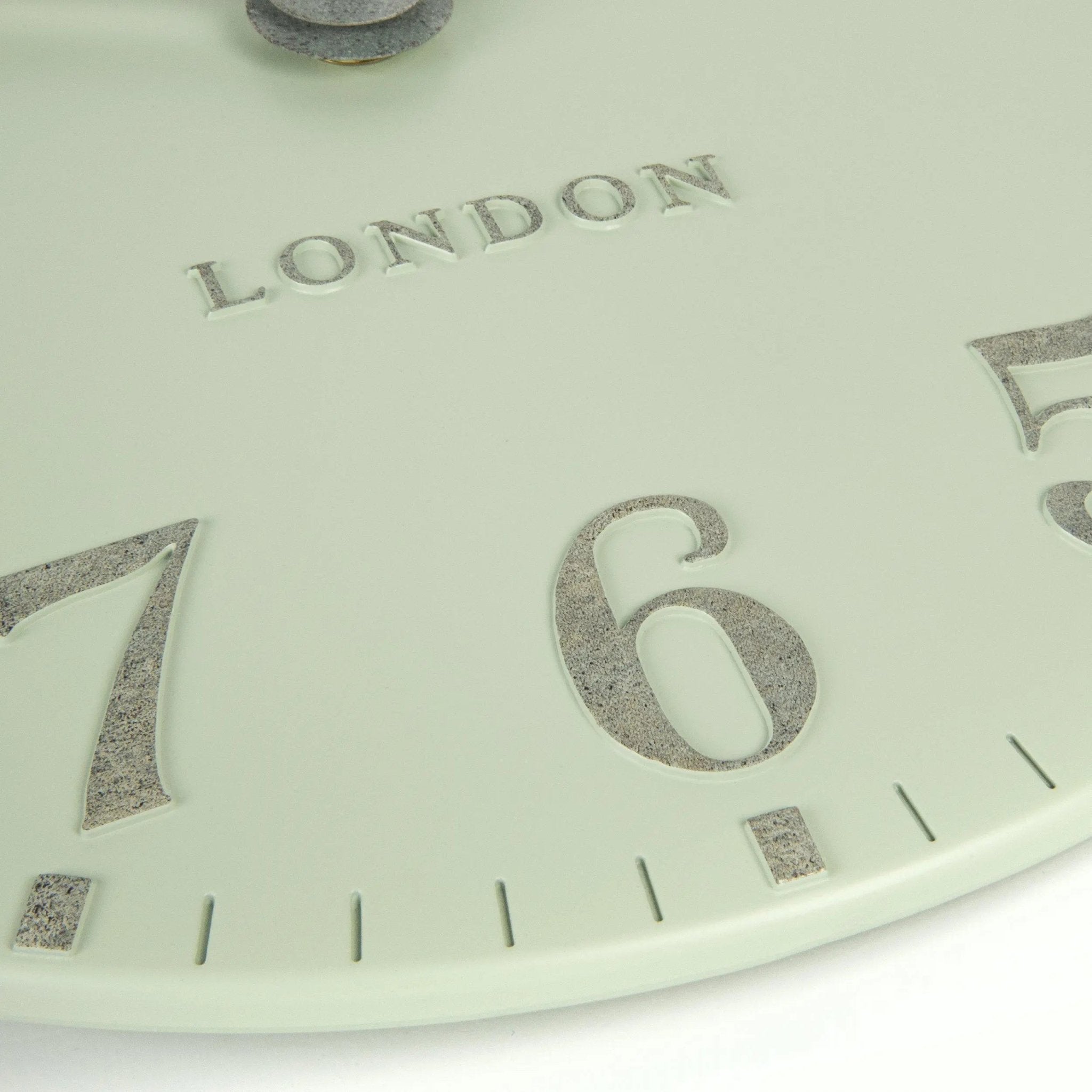 Thomas Kent 12” Arabic Wall Clock Pearl Green - PRE ORDER FOUR WEEK DELIVERY - ClocksClocks - Lulu Loves Home