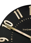 Thomas Kent 12” Mulberry Wall Clock Black Noir - ClocksClocks - Lulu Loves Home
