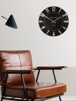 Thomas Kent 12” Mulberry Wall Clock Black Noir - ClocksClocks - Lulu Loves Home