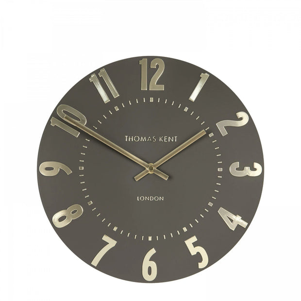 Thomas Kent 12" Mulberry Wall Clock Espresso Brown - ClocksClocks - Lulu Loves Home