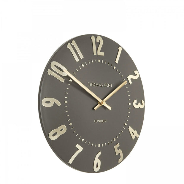 Thomas Kent 12" Mulberry Wall Clock Espresso Brown - ClocksClocks - Lulu Loves Home