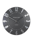 Thomas Kent 12” Mulberry Wall Clock Graphite Silver - ClocksClocks - Lulu Loves Home