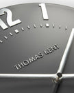 Thomas Kent 12” Mulberry Wall Clock Graphite Silver - ClocksClocks - Lulu Loves Home