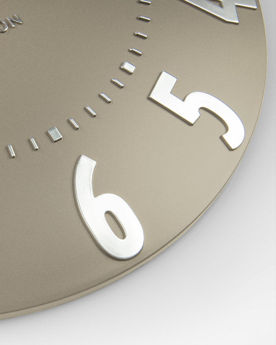 Thomas Kent 12" Mulberry Wall Clock Mocha Taupe - ClocksClocks - Lulu Loves Home