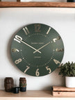 Thomas Kent 12” Mulberry Wall Clock Olive Green - PRE ORDER FOUR WEEK DELIVERY - ClocksClocks - Lulu Loves Home