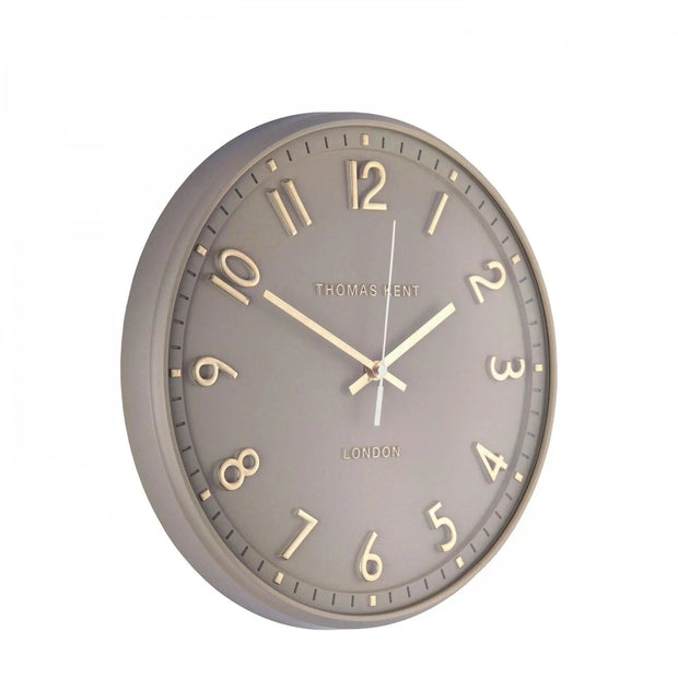 Thomas Kent 14" Tresco Wall Clock Taupe - ClocksClocks - Lulu Loves Home