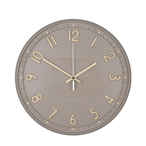 Thomas Kent 14" Tresco Wall Clock Taupe - ClocksClocks - Lulu Loves Home