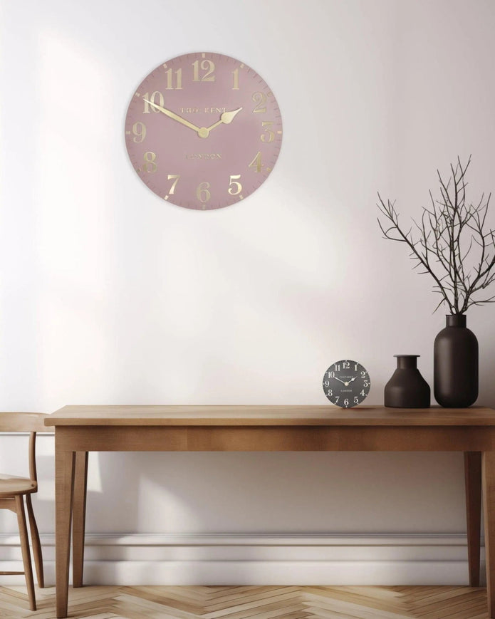 Thomas Kent 20” Arabic Wall Clock Blush Pink - PRE ORDER FOUR WEEK DELIVERY - ClocksClocks - Lulu Loves Home