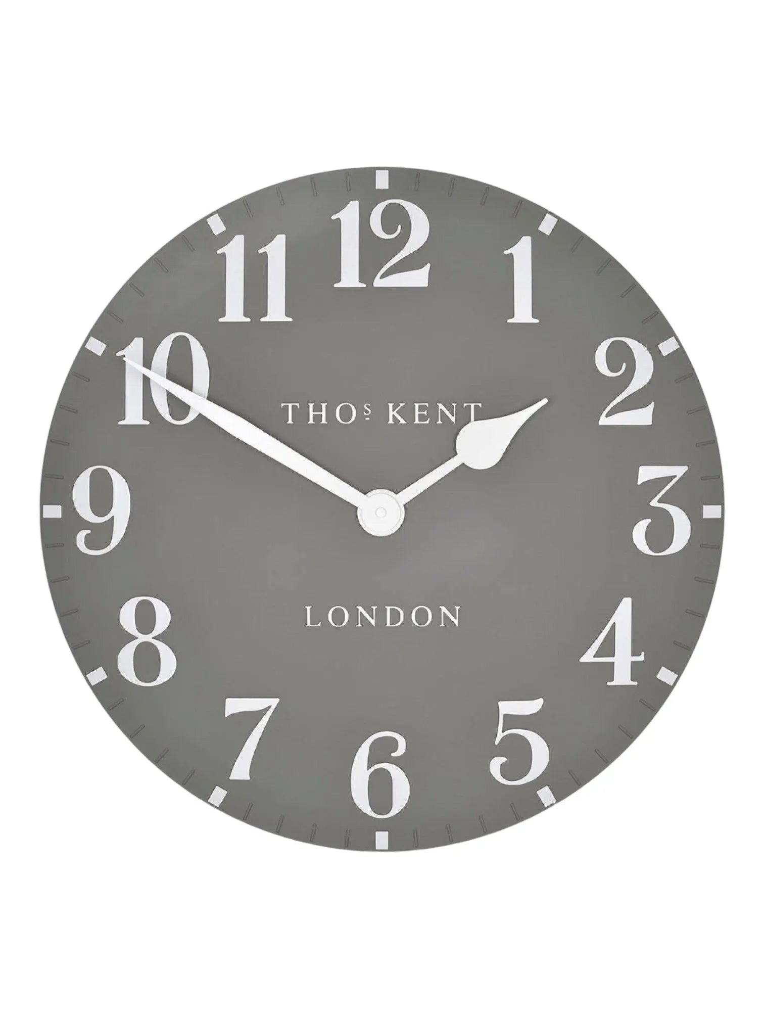 Thomas Kent 20” Arabic Wall Clock Dolphin Grey - PRE ORDER FOUR WEEK DELIVERY - ClocksClocks - Lulu Loves Home