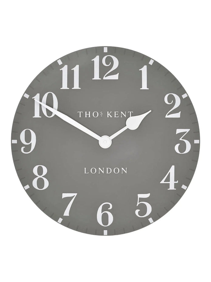 Thomas Kent 20” Arabic Wall Clock Dolphin Grey - PRE ORDER FOUR WEEK DELIVERY - ClocksClocks - Lulu Loves Home