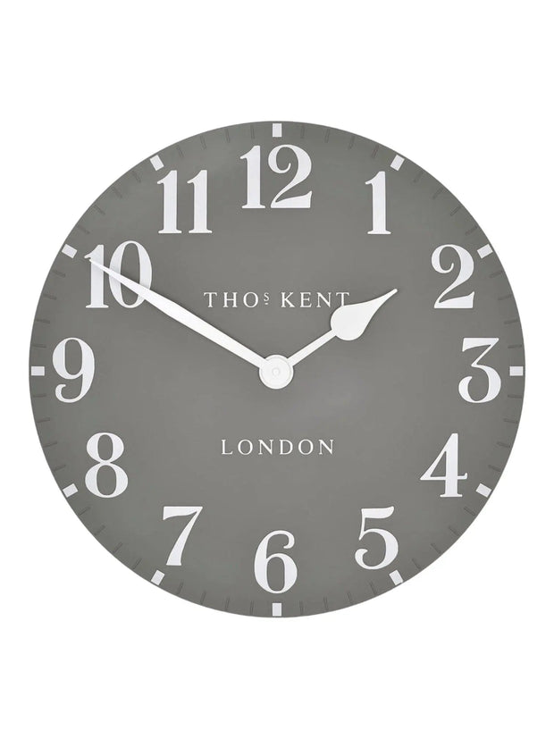 Thomas Kent 20” Arabic Wall Clock Dolphin Grey - PRE ORDER FOUR WEEK DELIVERY - ClocksClocks - Lulu Loves Home
