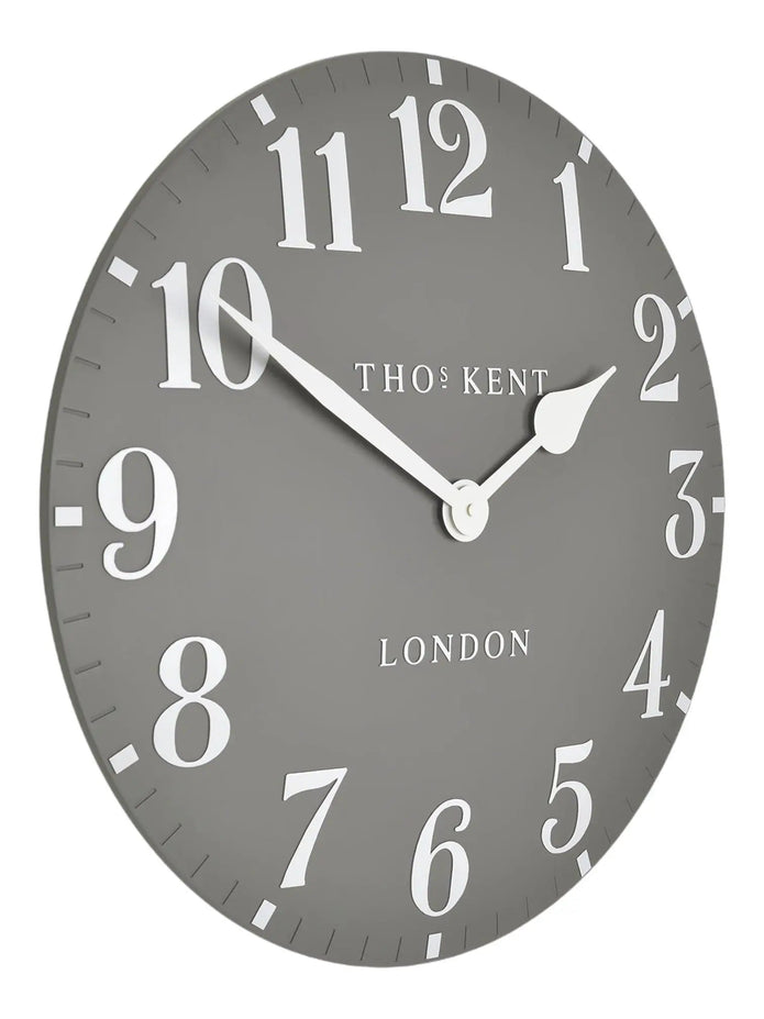 Thomas Kent 20” Arabic Wall Clock Dolphin Grey - PRE ORDER FOUR WEEK DELIVERY - ClocksClocks - Lulu Loves Home