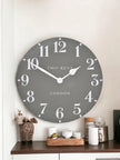 Thomas Kent 20” Arabic Wall Clock Dolphin Grey - PRE ORDER FOUR WEEK DELIVERY - ClocksClocks - Lulu Loves Home