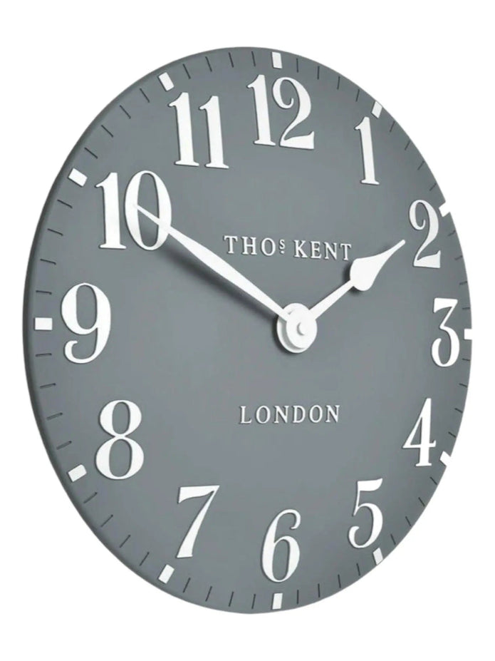 Thomas Kent 20” Arabic Wall Clock Flax Blue - ClocksClocks - Lulu Loves Home