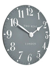 Thomas Kent 20” Arabic Wall Clock Flax Blue - ClocksClocks - Lulu Loves Home