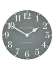 Thomas Kent 20” Arabic Wall Clock Flax Blue - ClocksClocks - Lulu Loves Home
