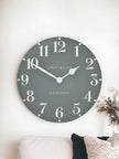 Thomas Kent 20” Arabic Wall Clock Flax Blue - ClocksClocks - Lulu Loves Home