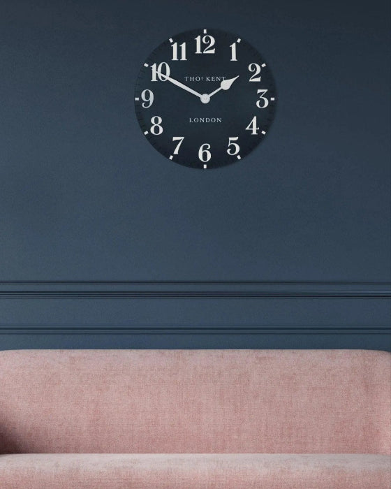 Thomas Kent 20” Arabic Wall Clock Ink Blue - ClocksClocks - Lulu Loves Home