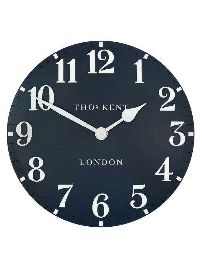 Thomas Kent 20” Arabic Wall Clock Ink Blue - ClocksClocks - Lulu Loves Home