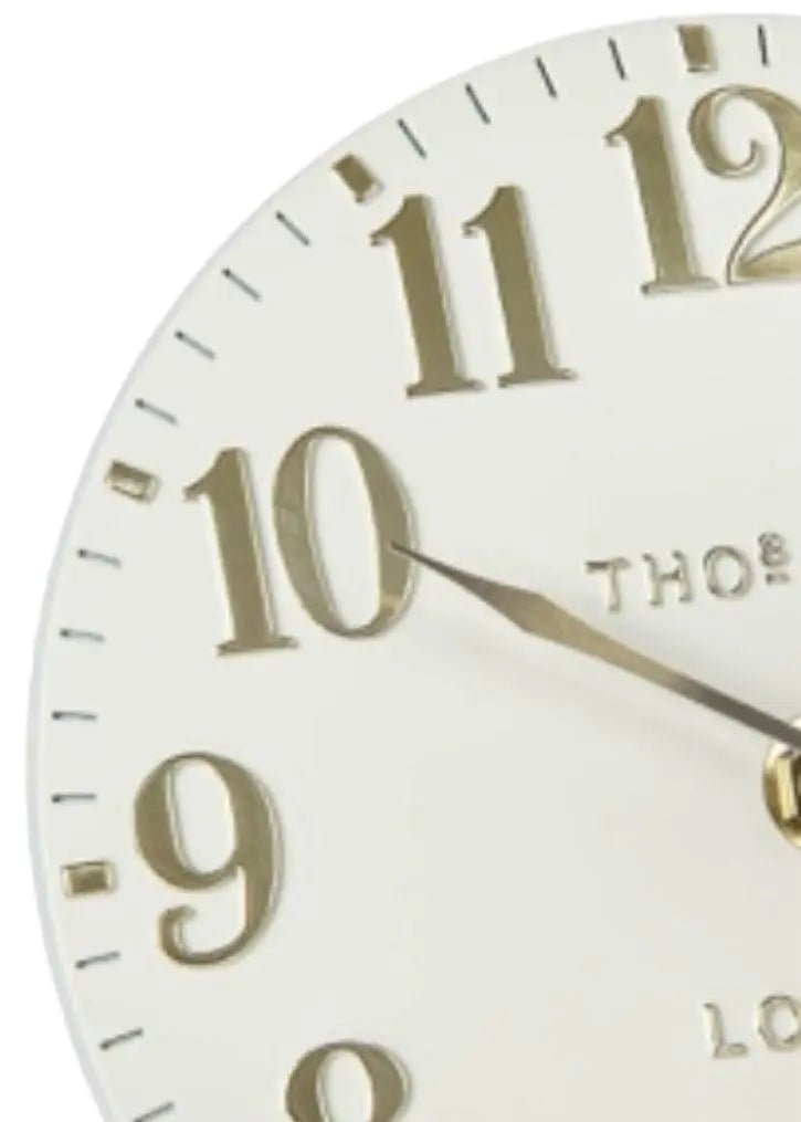 Thomas Kent 20” Arabic Wall Clock Oatmeal White - ClocksClocks - Lulu Loves Home