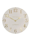 Thomas Kent 20” Arabic Wall Clock Oatmeal White - ClocksClocks - Lulu Loves Home