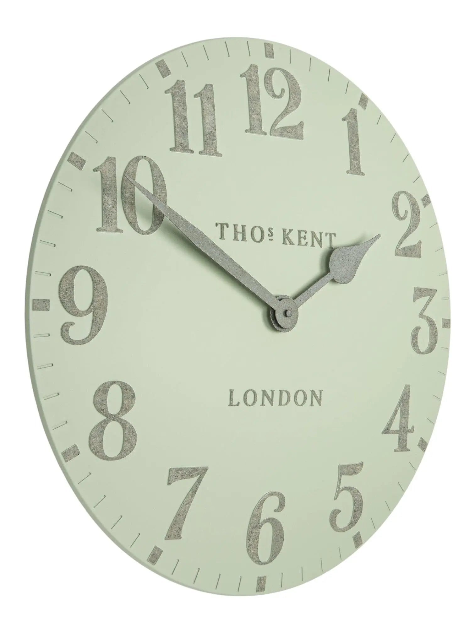 Thomas Kent 20” Arabic Wall Clock Pearl Green - ClocksClocks - Lulu Loves Home