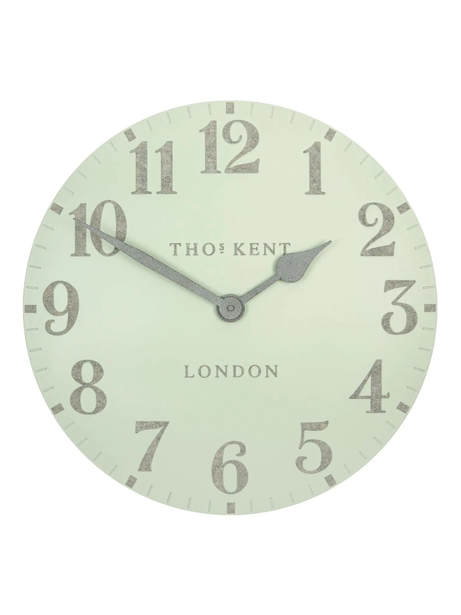 Thomas Kent 20” Arabic Wall Clock Pearl Green - ClocksClocks - Lulu Loves Home