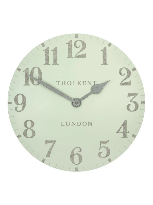 Thomas Kent 20” Arabic Wall Clock Pearl Green - ClocksClocks - Lulu Loves Home