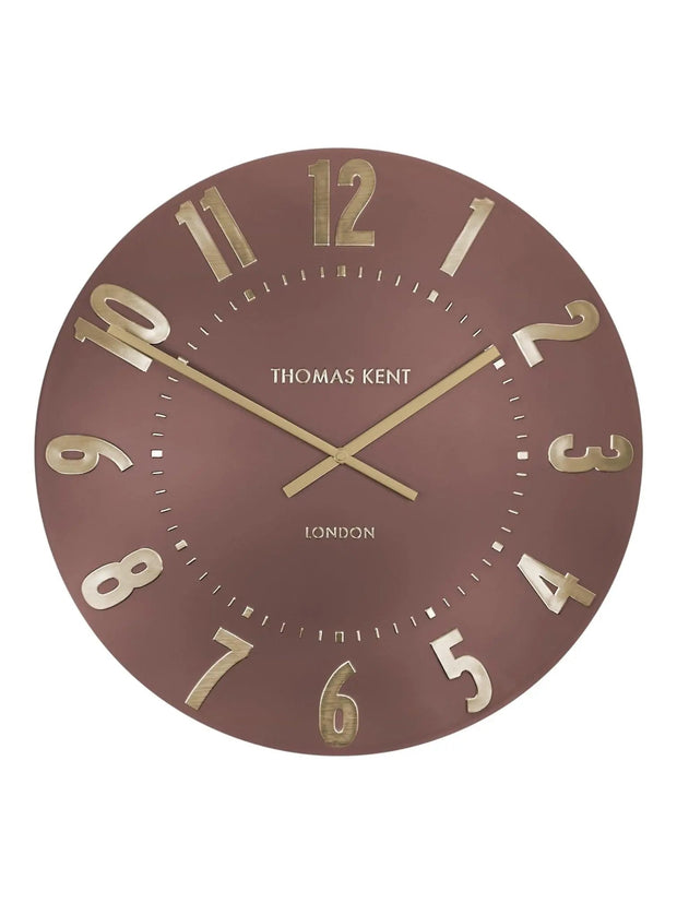 Thomas Kent 20" Mulberry Wall Clock Auburn Terracotta - PRE ORDER FOUR WEEK DELIVERY - ClocksClocks - Lulu Loves Home