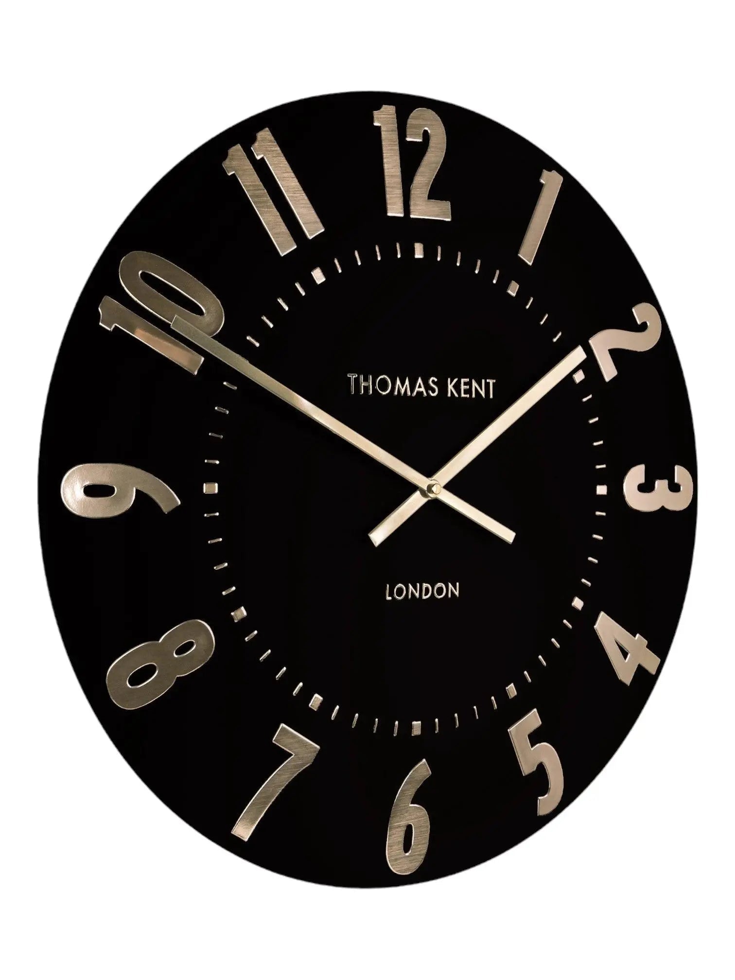 Thomas Kent 20” Mulberry Wall Clock Black Noir - ClocksClocks - Lulu Loves Home