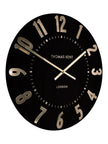 Thomas Kent 20” Mulberry Wall Clock Black Noir - ClocksClocks - Lulu Loves Home