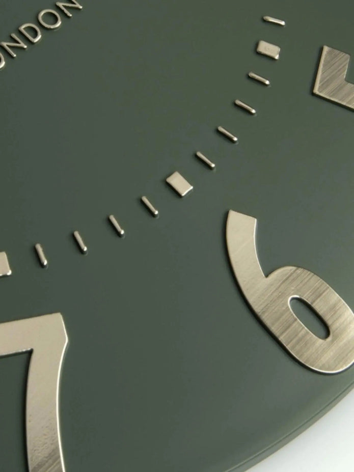 Thomas Kent 20” Mulberry Wall Clock Olive Green - PRE ORDER FOUR WEEK DELIVERY - ClocksClocks - Lulu Loves Home