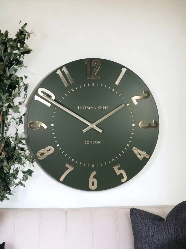 Thomas Kent 20” Mulberry Wall Clock Olive Green - PRE ORDER FOUR WEEK DELIVERY - ClocksClocks - Lulu Loves Home