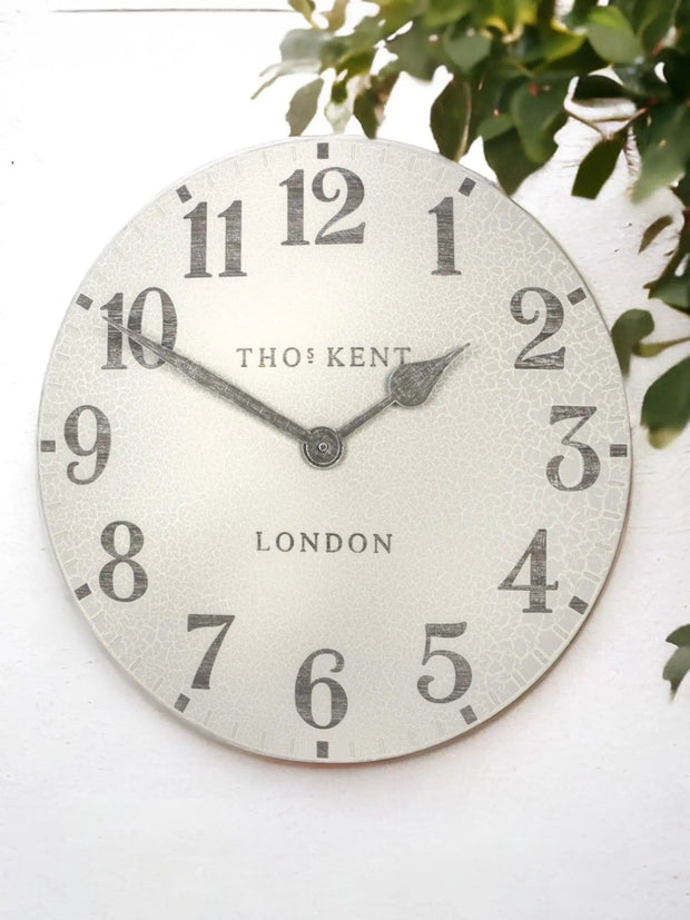Thomas Kent 20" Outdoor Wall Clock Arabic Crackle - PRE ORDER FOUR WEEK DELIVERY - ClocksClocks - Lulu Loves Home