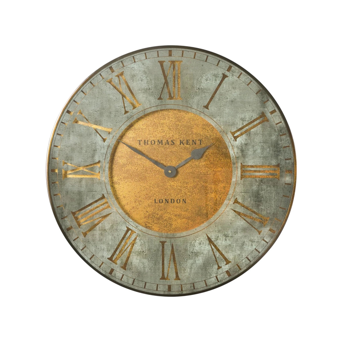 Thomas Kent Florentine Star wall clock, 21-inch round clock with star design, Gallery Direct clock decor for modern interiors.