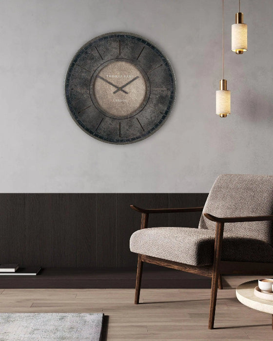 Thomas Kent 21" Florentine Wall Clock Smoke - PRE ORDER FOUR WEEK DELIVERY - ClocksClocks - Lulu Loves Home