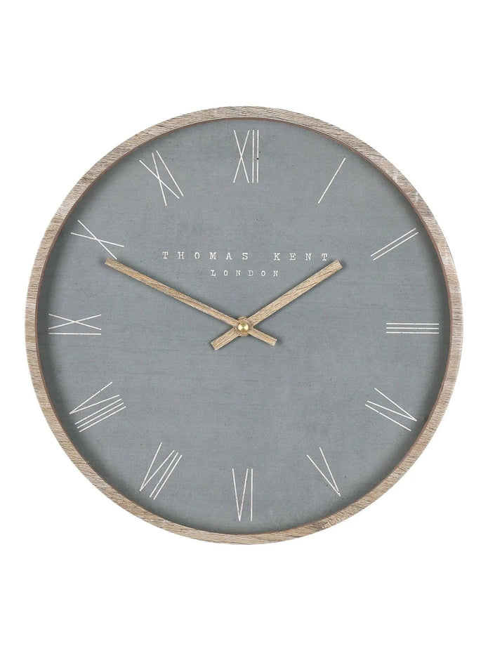 Thomas Kent 21" Nordic Wall Clock Cement Grey - PRE ORDER FOUR WEEK DELIVERY - ClocksClocks - Lulu Loves Home