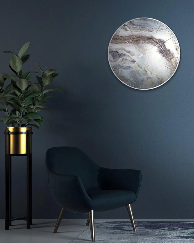 Thomas Kent 26" Oyster Large Grand Clock Grand Glacier - PRE ORDER FOUR WEEK DELIVERY - ClocksClocks - Lulu Loves Home