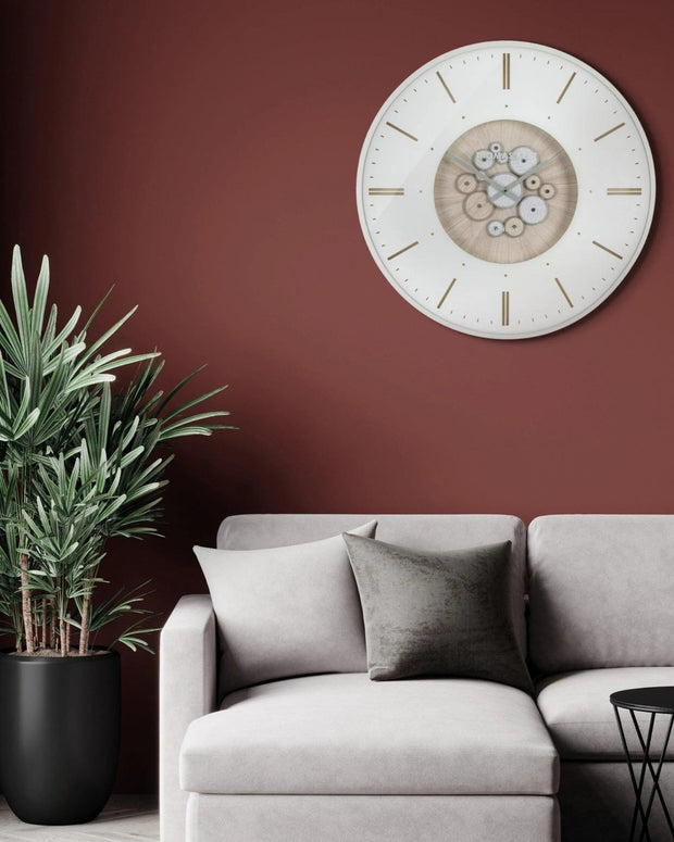 Thomas Kent 30" Clocksmith Grand Clock Cog Ivory - PRE ORDER FOUR WEEK DELIVERY - ClocksClocks - Lulu Loves Home