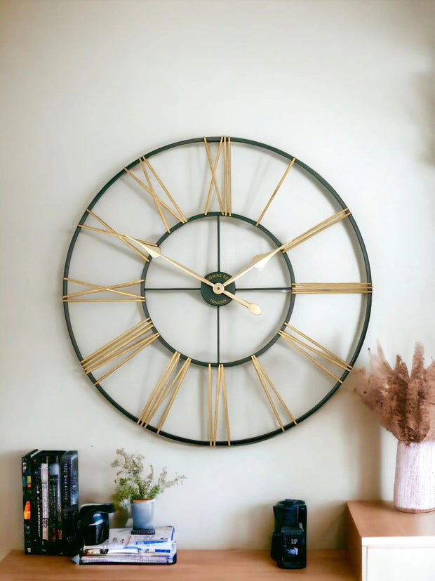 Thomas Kent 32" Summer House Green And Gold Outdoor Grand Clock - PRE ORDER FOUR WEEK DELIVERY - ClocksClocks - Lulu Loves Home