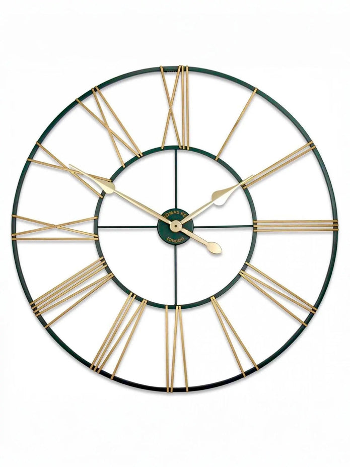 Thomas Kent 32" Summer House Green And Gold Outdoor Grand Clock - PRE ORDER FOUR WEEK DELIVERY - ClocksClocks - Lulu Loves Home