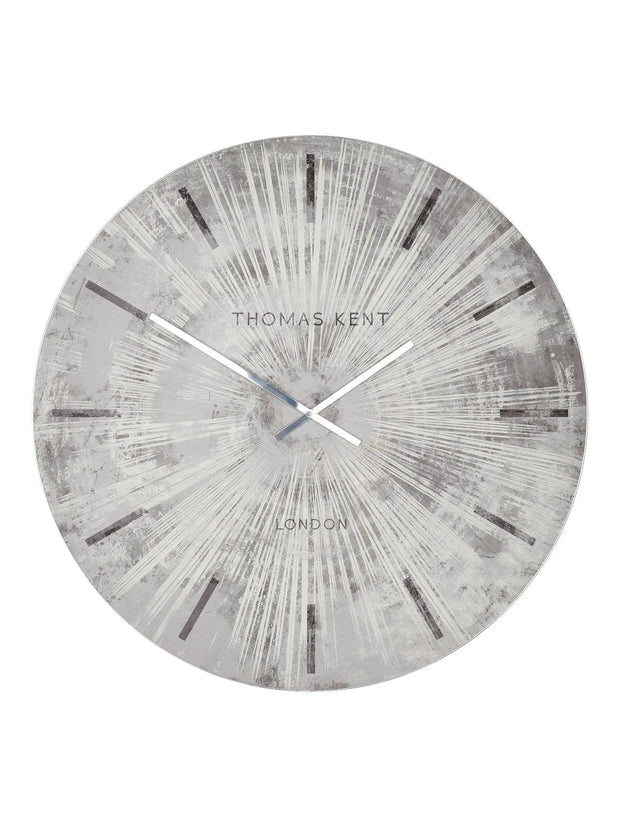 Thomas Kent 36" Starburst Grand Clock Silver Grey - PRE ORDER FOUR WEEK DELIVERY - ClocksClocks - Lulu Loves Home