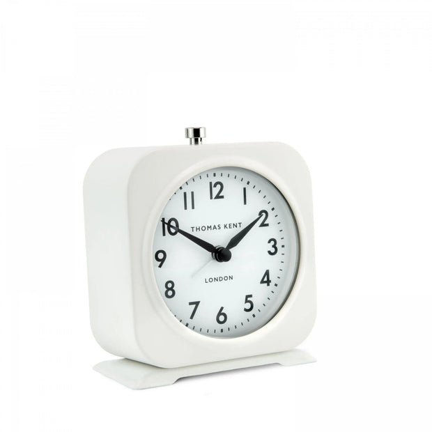 Thomas Kent 4" Finch Alarm Clock Snowberry White - ClocksClocks - Lulu Loves Home