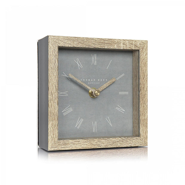 Thomas Kent 5" Nordic Mantle Clock Cement Grey - ClocksClocks - Lulu Loves Home