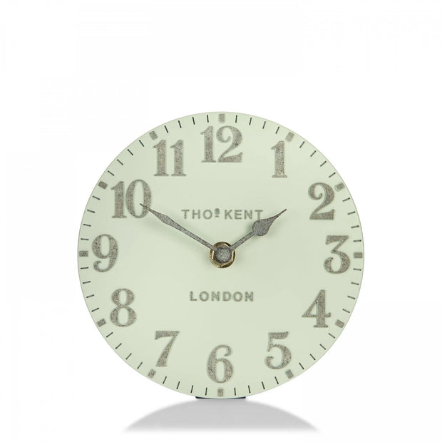 Thomas Kent 6" Arabic Mantle Clock Pearl Green - ClocksClocks - Lulu Loves Home