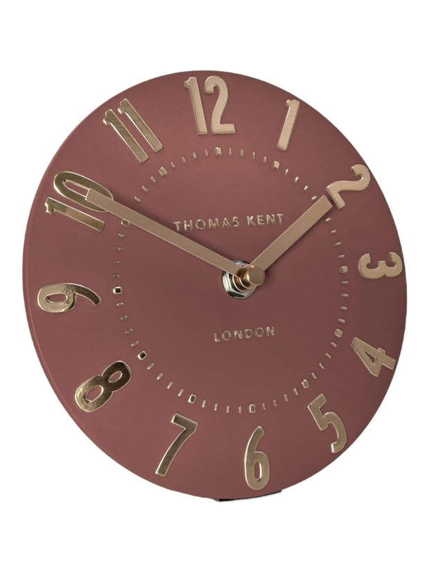 Thomas Kent 6" Mulberry Mantle Clock Auburn Terracotta - PRE ORDER FOUR WEEK DELIVERY - ClocksClocks - Lulu Loves Home