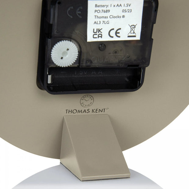 Thomas Kent 6" Mulberry Mantle Clock Moka Taupe - ClocksClocks - Lulu Loves Home